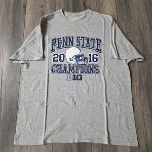 Penn State Nittany Lions 2016 B10 Champ Grey T-shirt Mens XL Blue Short Sleeve